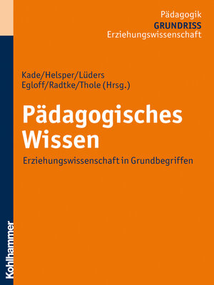 cover image of Pädagogisches Wissen